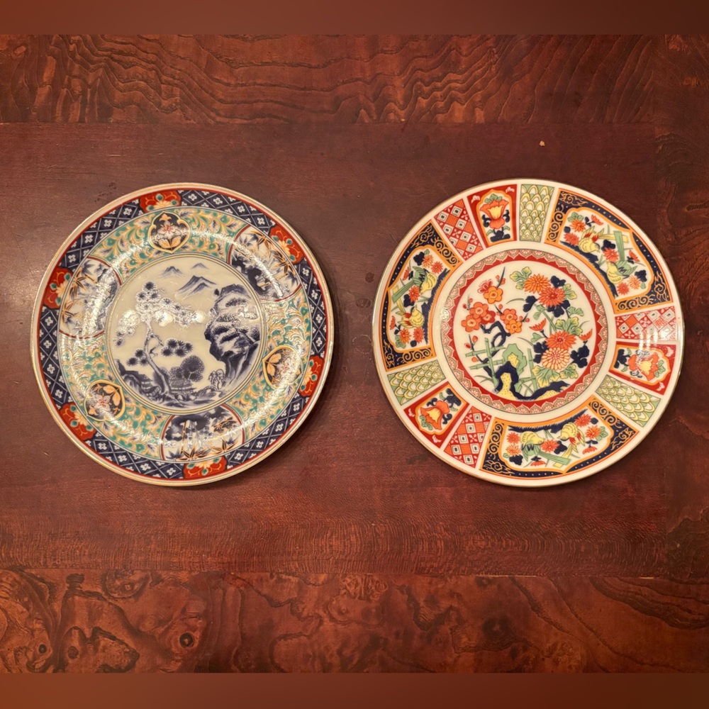 Imari Japanese 6 1/2” Wall Plaques